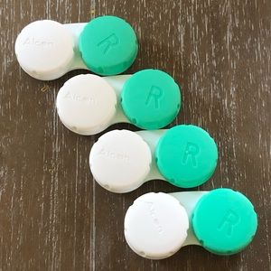 (4) New Alcon Contact Cases